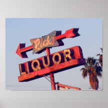 Panneau vintage Ricks Liquor
