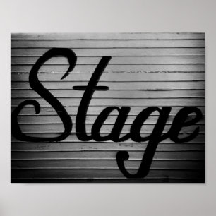 Poster Panneau Vintage "Stage"