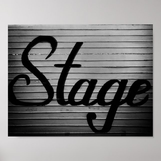 Poster Panneau Vintage "Stage" (Devant)
