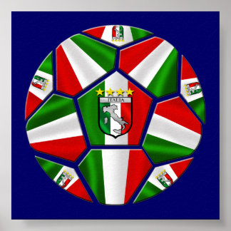 Poster Panneaux de football italien moderne art