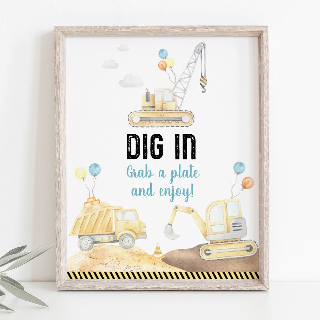 Poster Panneaux de nourriture d'anniversaire pour camions (Créateur téléchargé)