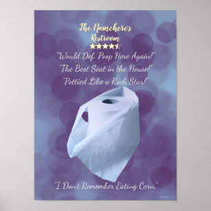 Poster Panneaux De Salle De Bains Amusants, OEuvre Murale