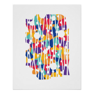 Poster Panneaux dynamiques : Team Spirit Geometrics