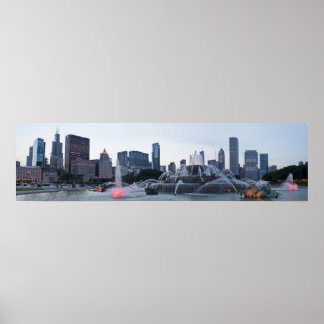 Poster Panorama Chicago Blackhawks gagnent