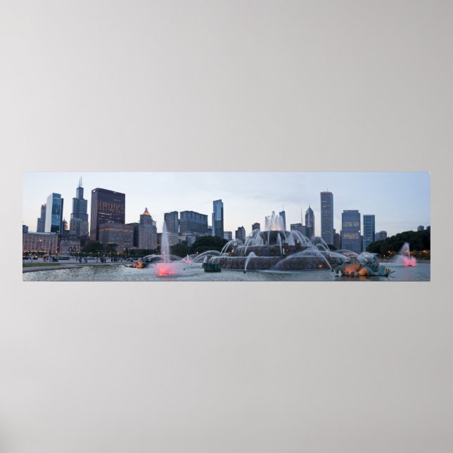 Poster Panorama Chicago Blackhawks gagnent (Devant)