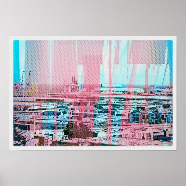 Poster Panorama de chiens à San Francisco (Devant)