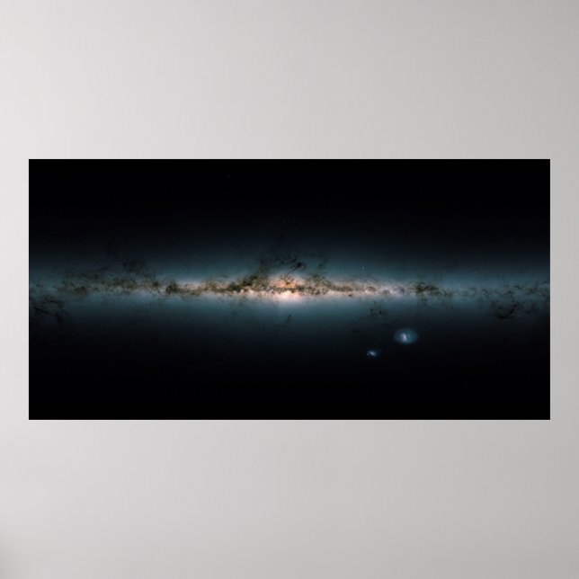 Poster Panorama de la Galaxie Milkyway en 2018 (Devant)