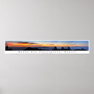 Poster Panorama de Mauna Kea Sunset
