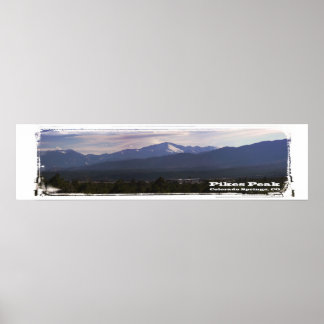 Poster Panorama de Pikes Peak