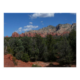Poster Panorama des rochers rouges à Sedona Arizona
