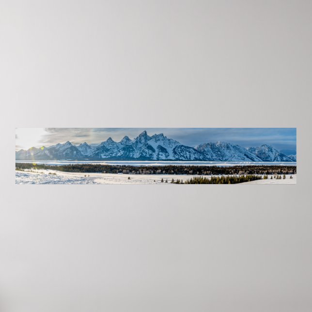 Poster Panorama du parc national de Grand Teton (Devant)