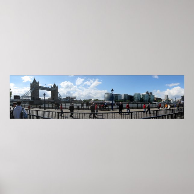 Poster Panorama du pont de la tour de Londres (Devant)