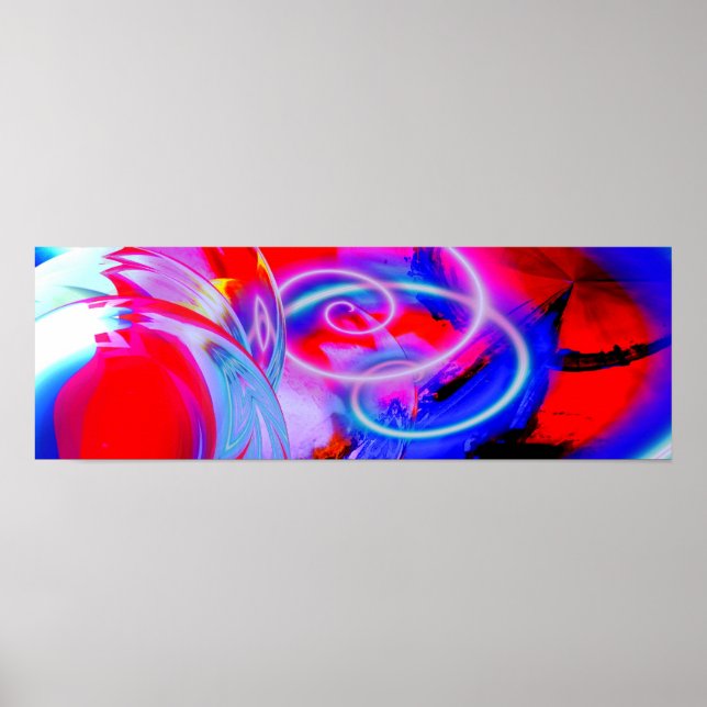 Poster panoramique d'art Abstrait moderne (Devant)