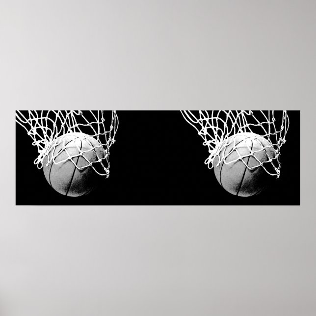 Poster Panoramique de basket-ball (Devant)