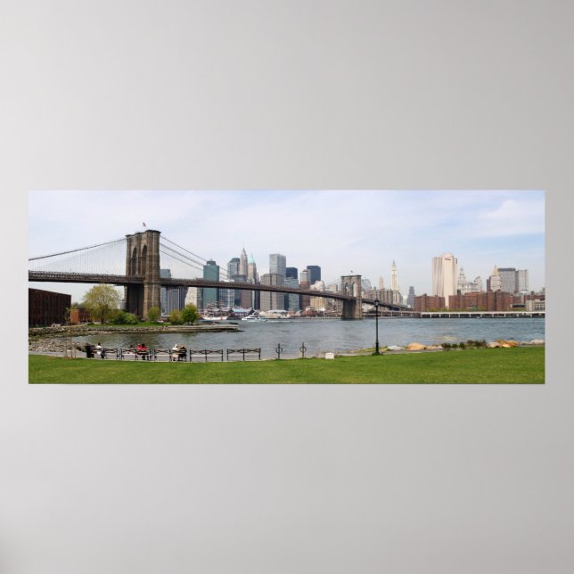 Poster Panoramique du pont Brooklyn (Devant)