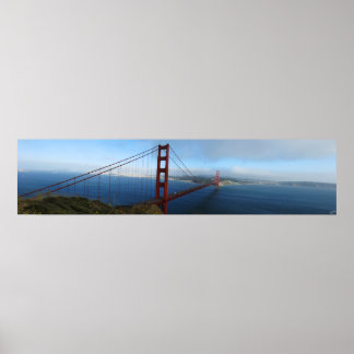 Poster Panoramique du pont Golden Gate