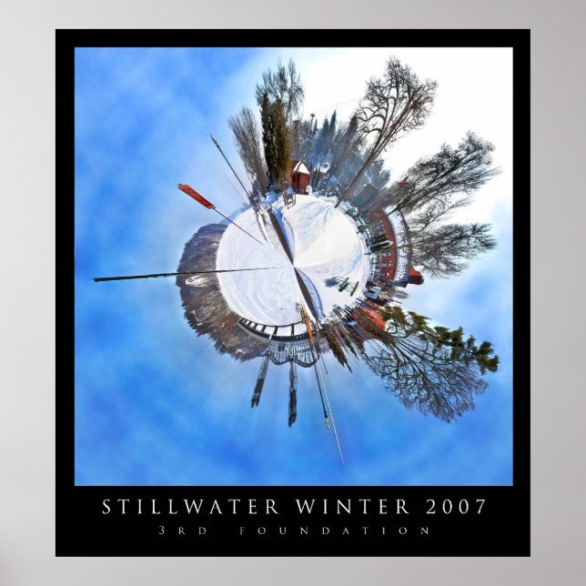 Poster Panoramique polaire d'hiver Stillwater (Devant)