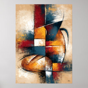 Poster Panoramique sur Tsubo Nature morte abstraite avec