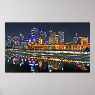 Poster Panoramique tellement lumineux de ville