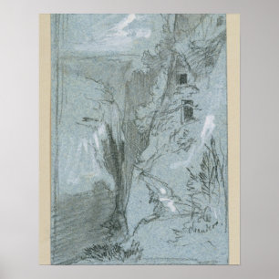 Poster Pantalica, des 'vues de la Sicile (craie et
