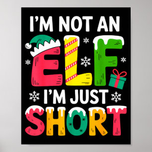 Poster Pantalon de Noël drôle pour famille Je ne suis pas