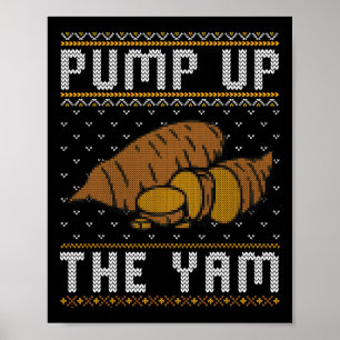 Poster Pantalon de Thanksgiving Laid Drôle Pump Up The Ya