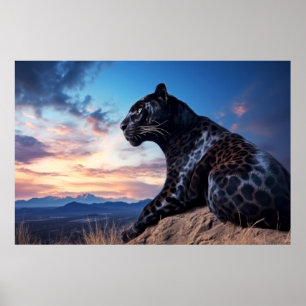 Poster Panther Animal Nature Majestic Wild