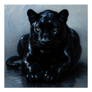 Poster Panther noir de Majestée