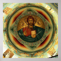 Pantocrate Christ Icon Hristos