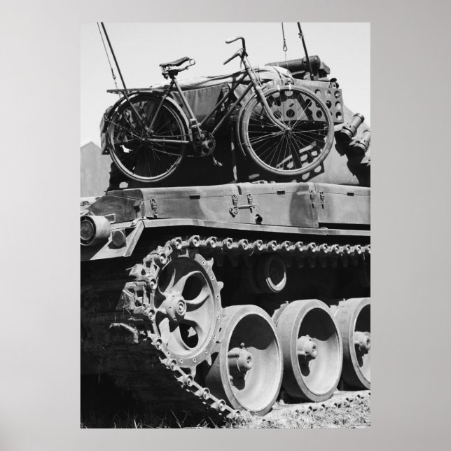 Poster Panzer Fahrrad (Devant)