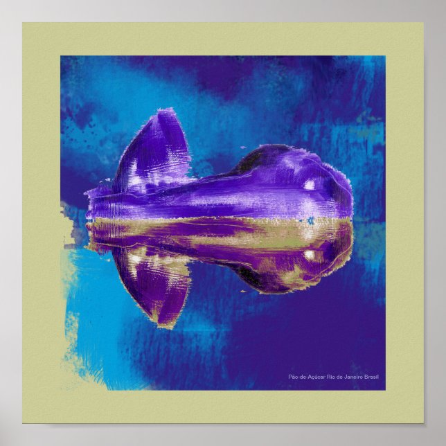 Poster Pão-de-Açúcar Rio Brasil (Devant)