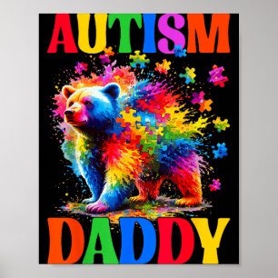 Poster Papa autiste journée de sensibilisation à l'autism