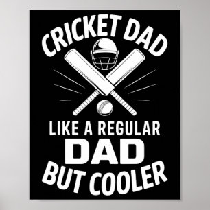 Poster Papa Cricket Drôle Cricket 