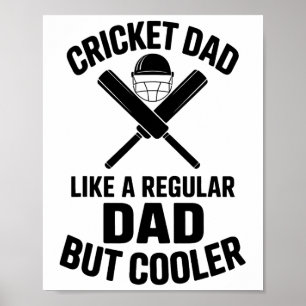 Poster Papa de cricket drôle de cricket 1