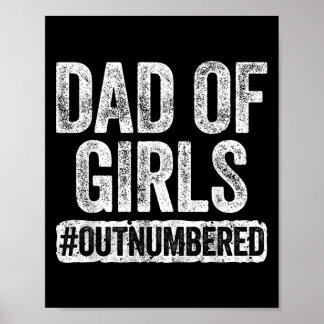 Poster Papa de filles surpassées en nombre par les hommes