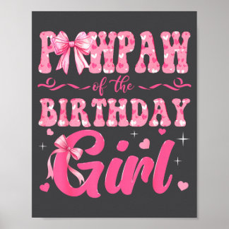Poster Papa de la famille de la fille d'anniversaire Nk C