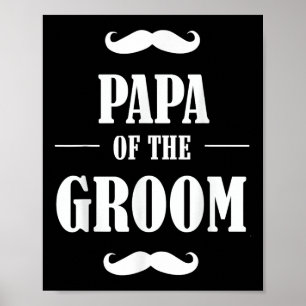 Poster Papa De La Pièce T Chemise Funny Mariage Bachelor 