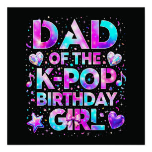 Poster Papa de l'anniversaire de la K-Pop musique coréenn