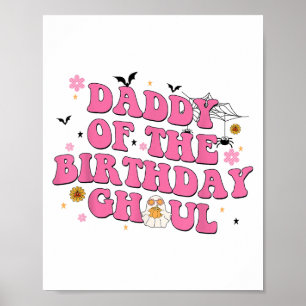 Poster Papa De L'Anniversaire Ghoul Ghost Halloween Costu