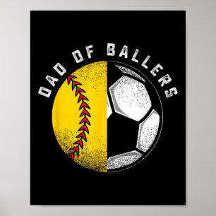 Poster Papa de Llers Entraîneur de football en salle père