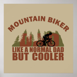 Poster Papa de VTT drôle
