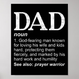 Poster Papa Définition Père #39 ; s Jour Papa Christian P