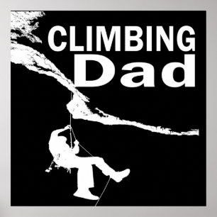 Poster Papa d'escalade