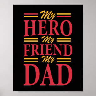 Poster Papa Don Mon Héros Ami Papa