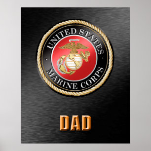 Poster Papa du Corps des Marines des États-Unis