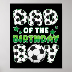 Poster Papa du garçon qui fête son anniversaire Ensemble