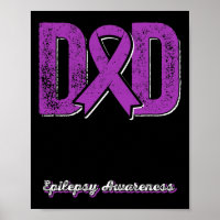 Papa D'Un Guerrier Épilepsie Papa Purple Ribbon So