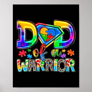 Poster Papa D'Un Puzzle De Guerrier Journée Mondiale De L