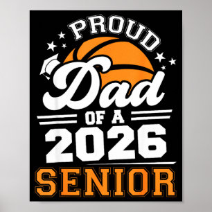 Poster Papa fier 2026 Illustration Basketball Senior