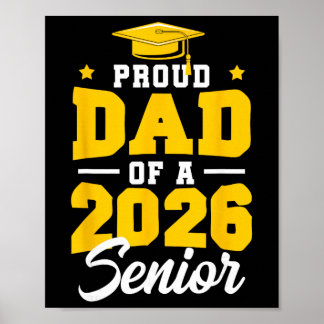 Poster Papa fier d'un élève de terminale de 2026 Maman se